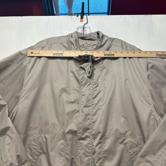 Vintage Greg Norman Collection Golf Jacket Shark Logo Beige Windbreaker L Korea - Picture 3 of 12